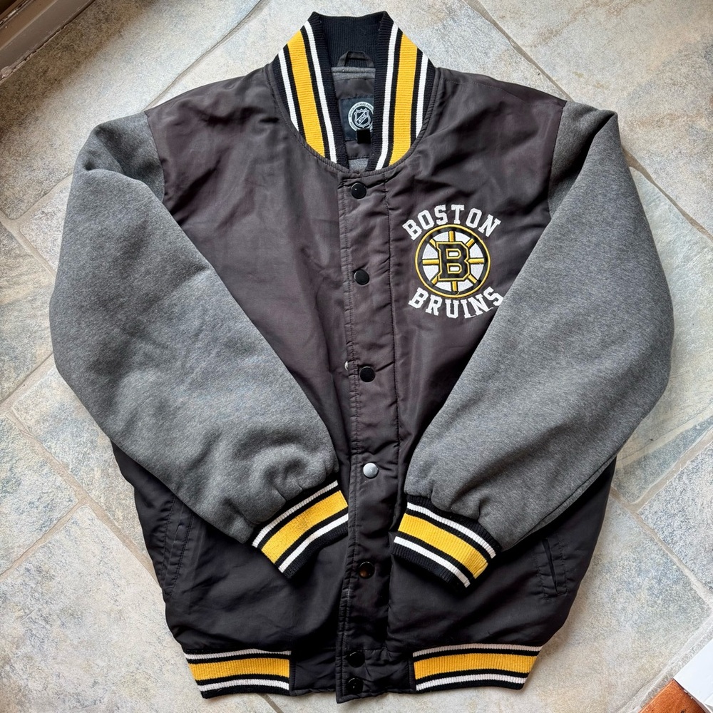 NHL Boston Bruins Vintage Varsity Jacket‎ Men’s Large